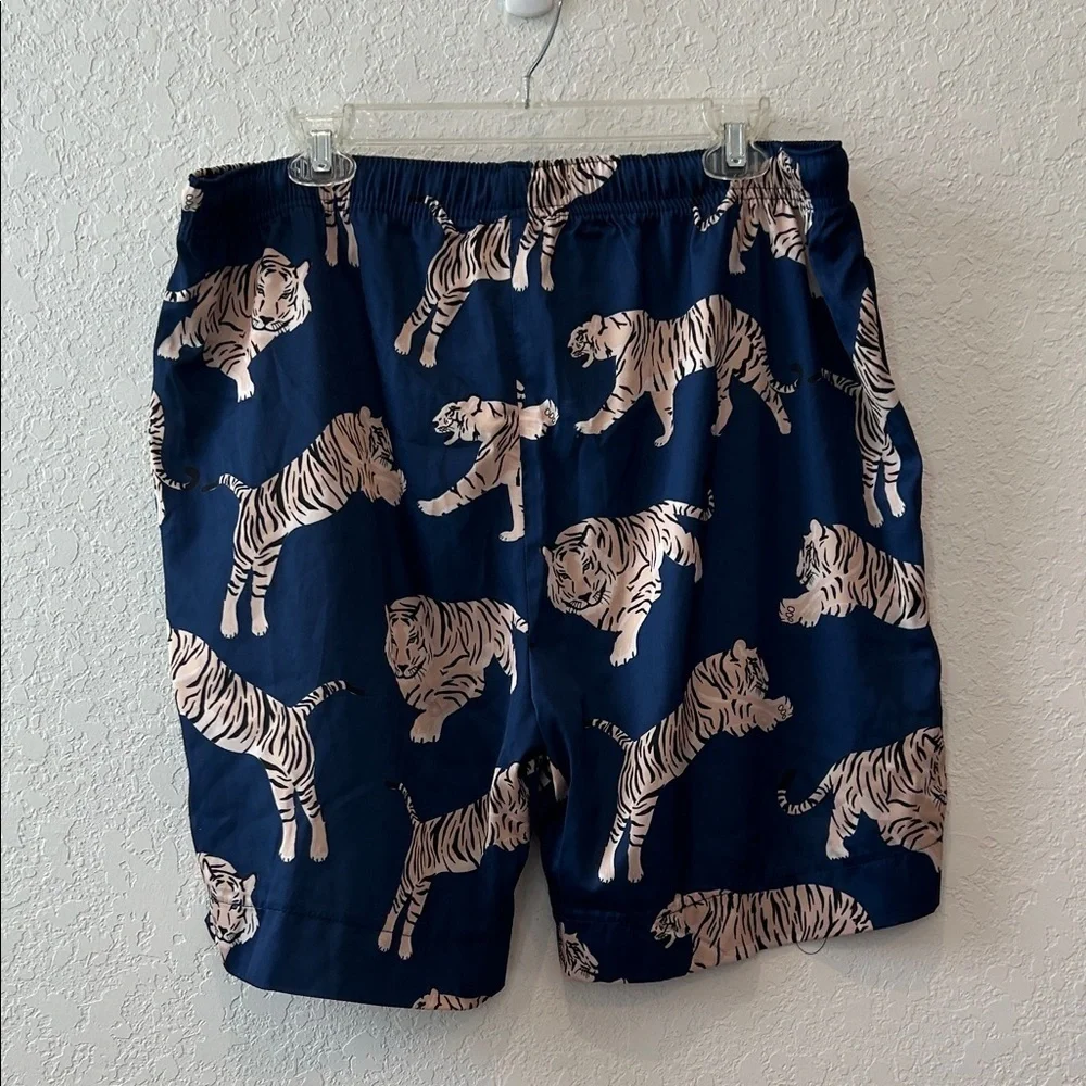 Men's Blue Tiger Print Boxers